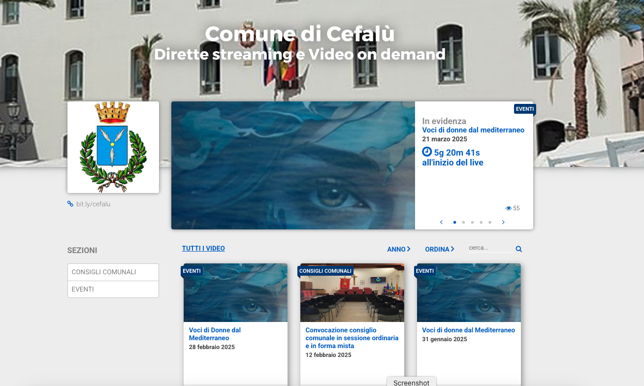 Dirette streaming Cefalù